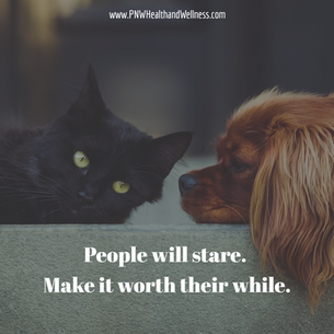 People will stare...