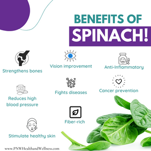 🍃 Benefits of Spinach 🍃