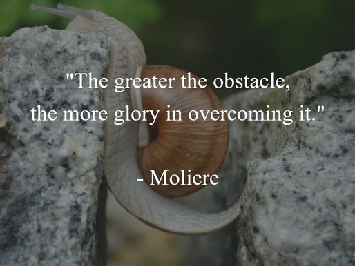 The greater the obstacle...
