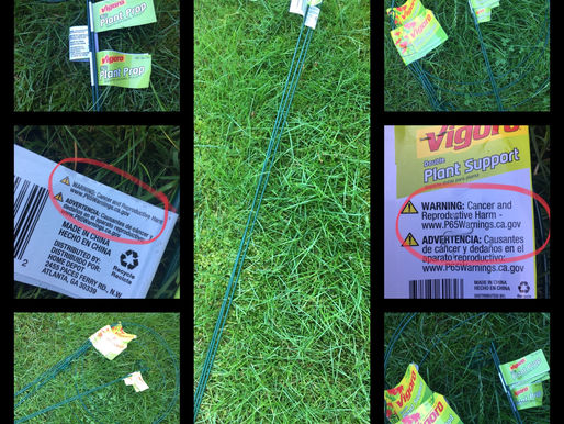 Cancer Warning on Garden Stakes?!?! ⚠️