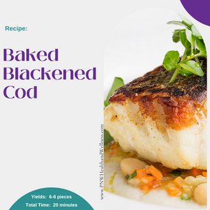 Baked Blackened Cod Recipe