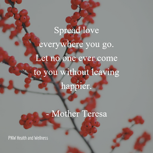 Spread love everywhere you go...