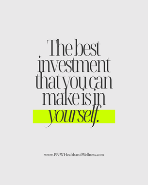 The best investment that you can make is in yourself.