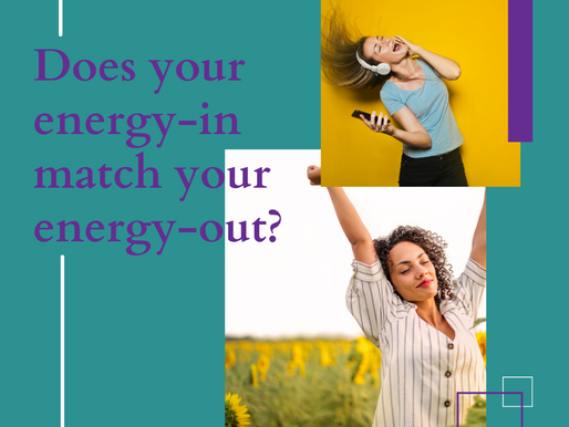 ✅ Does Your Energy-In Match Your Energy-Out? 🚫