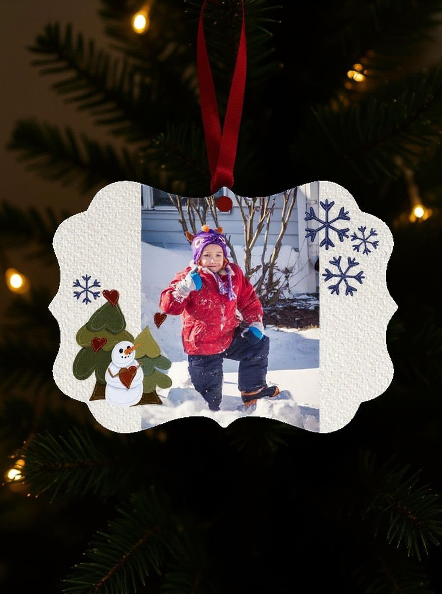 Winter Snowman Ornament