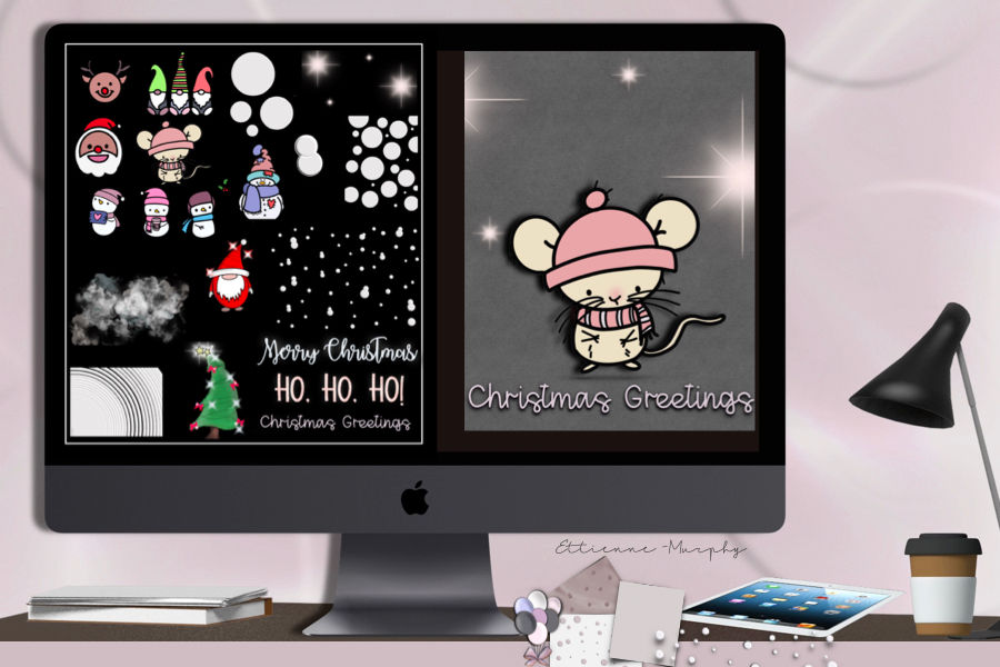 Thumbnail: 23 Digital Christmas Stickers