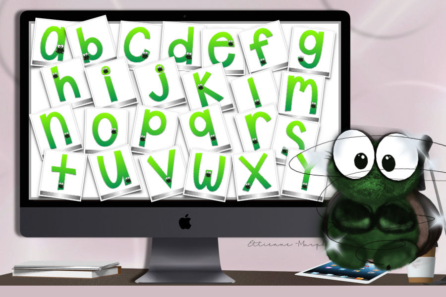 Thumbnail: Turtle.Green Letter Set