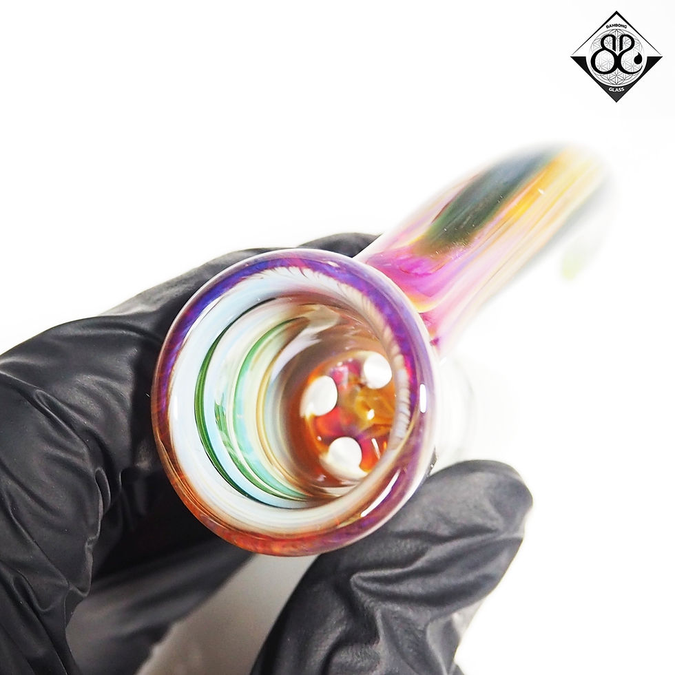 ภาพขนาดย่อ: 18MM Amber Purple Hi-End glass bowl