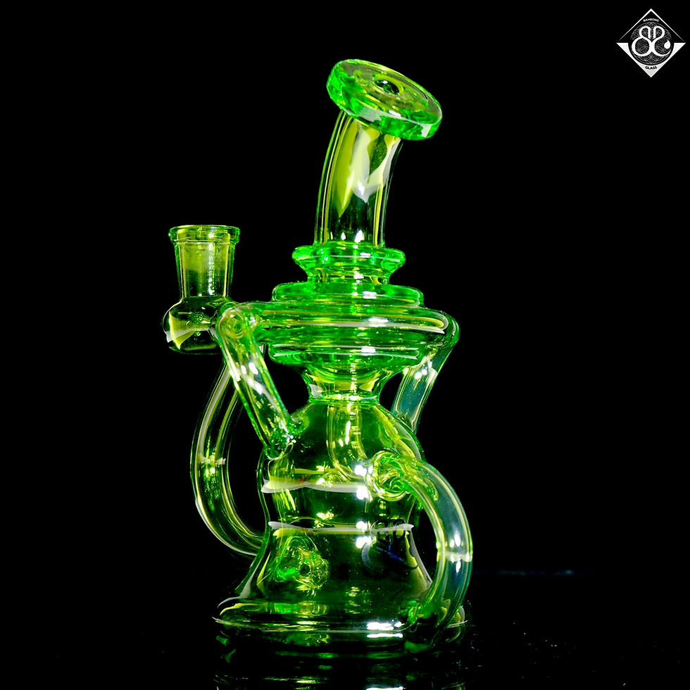 ภาพขนาดย่อ: บ้องแก้ว | 8.5inches Green Recycler Rig with Opal