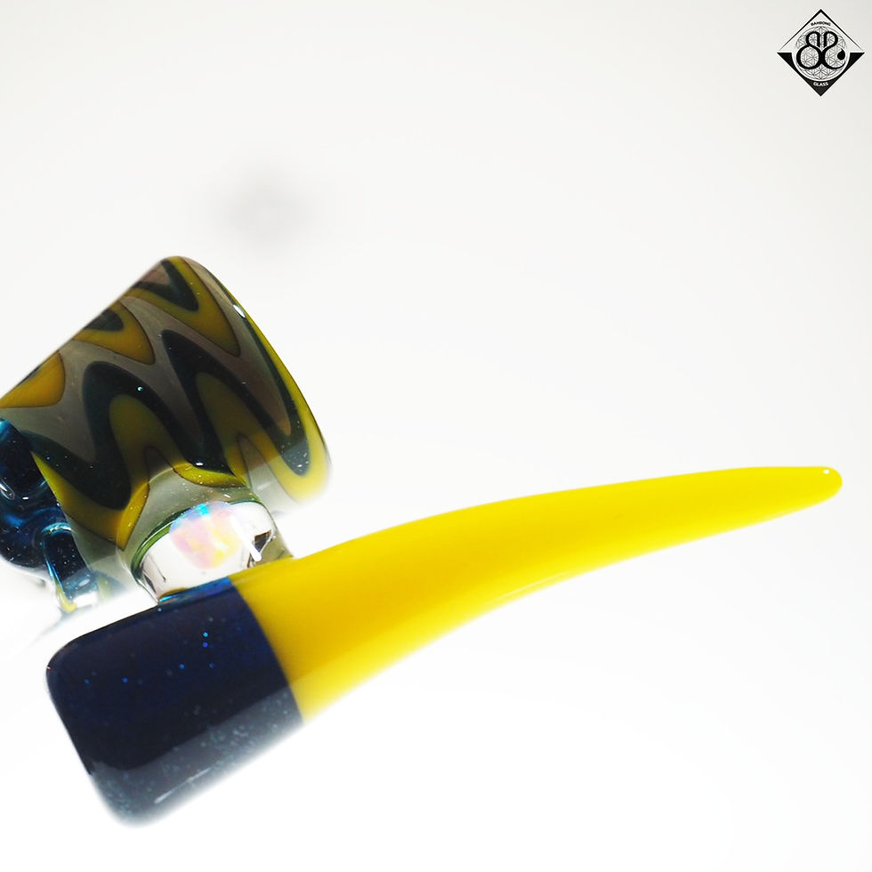 ภาพขนาดย่อ: 18mm 4Holes Yellow canary / Heavy blue stardust / Unobtainum Bowl