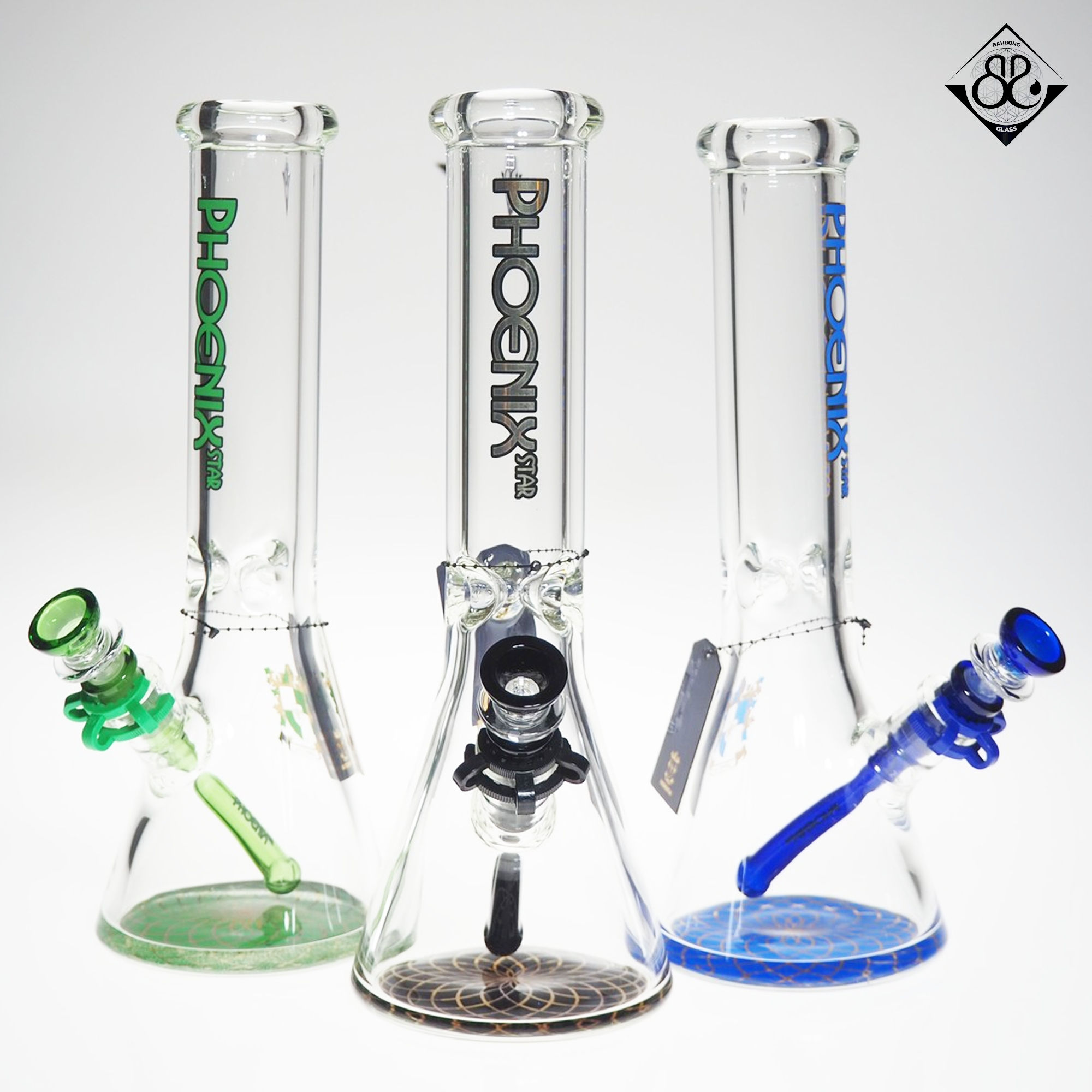 บ้องแก้ว | PHX Flower of Life 12inches 9mm Thick Glass Beaker