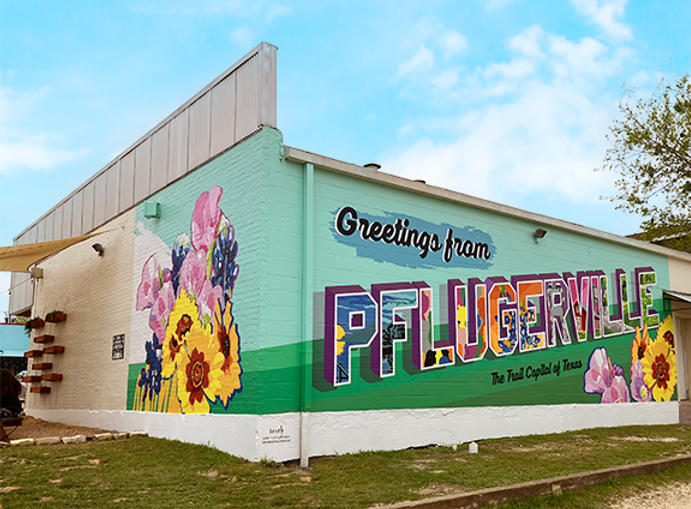 Welcome to Pflugerville mural