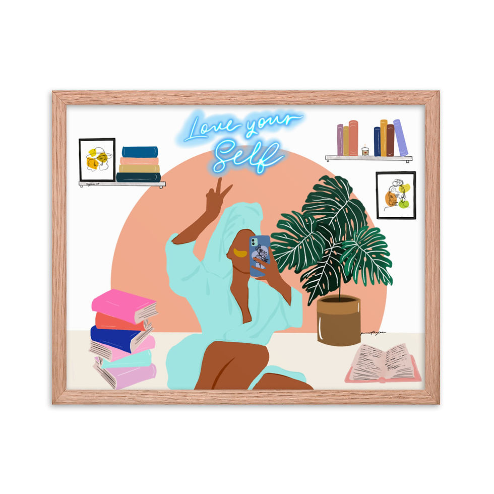 Thumbnail: Self Care Framed poster