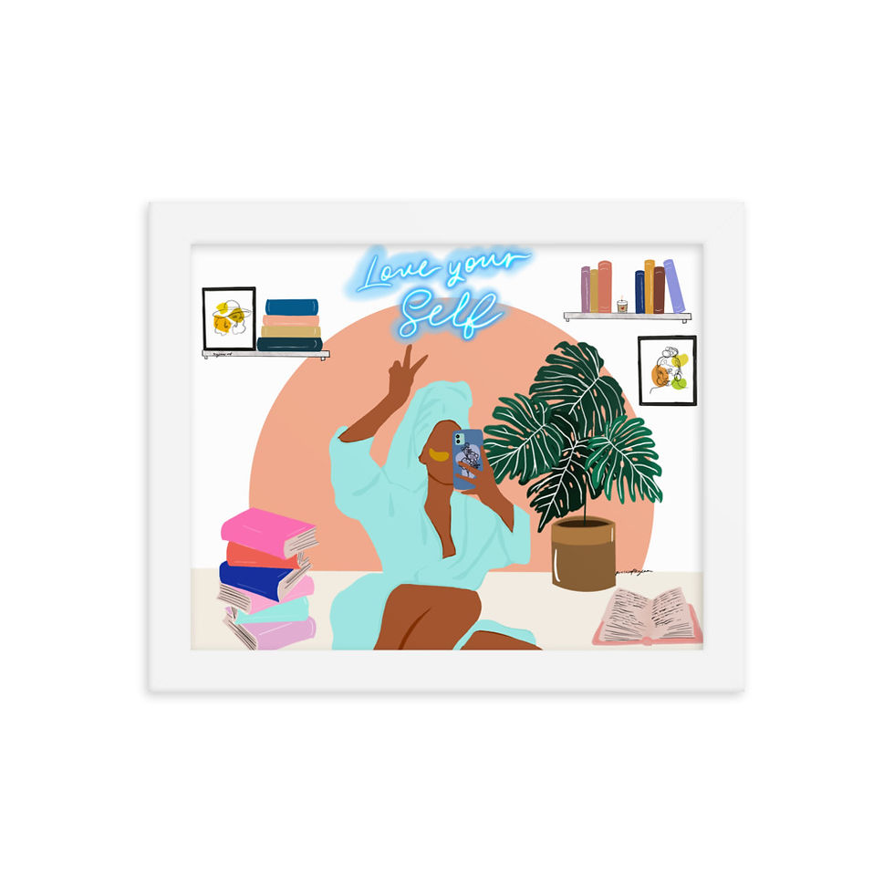 Thumbnail: Self Care Framed poster