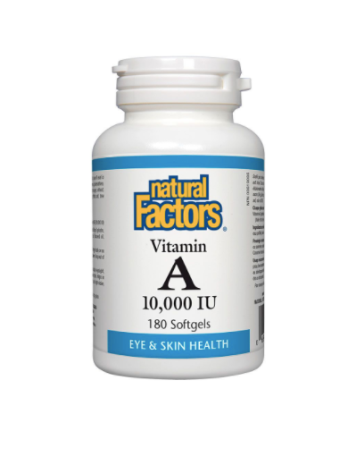Natural Factors Vitamin A 10000 IU- 180 Sftgel