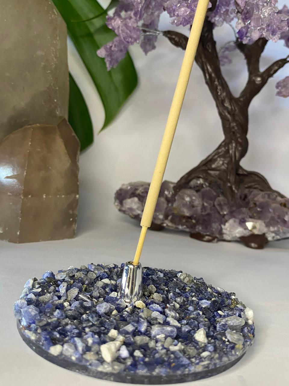 Incensário de Sodalita - Harmonia e a Comunicação