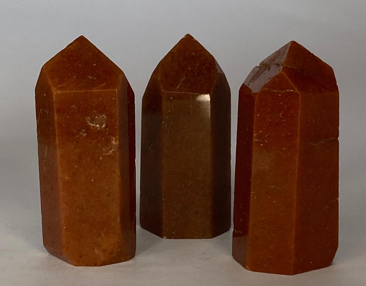 Ponta de Jaspe Vermelho 15 a 20 Gramas Aproximadamente