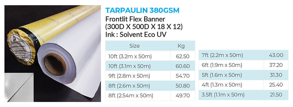 Thumbnail: Frontlit Flex Banner Material Tarpaulin 380gsm