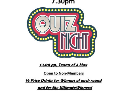 Quiz Night - Sunday 4th November