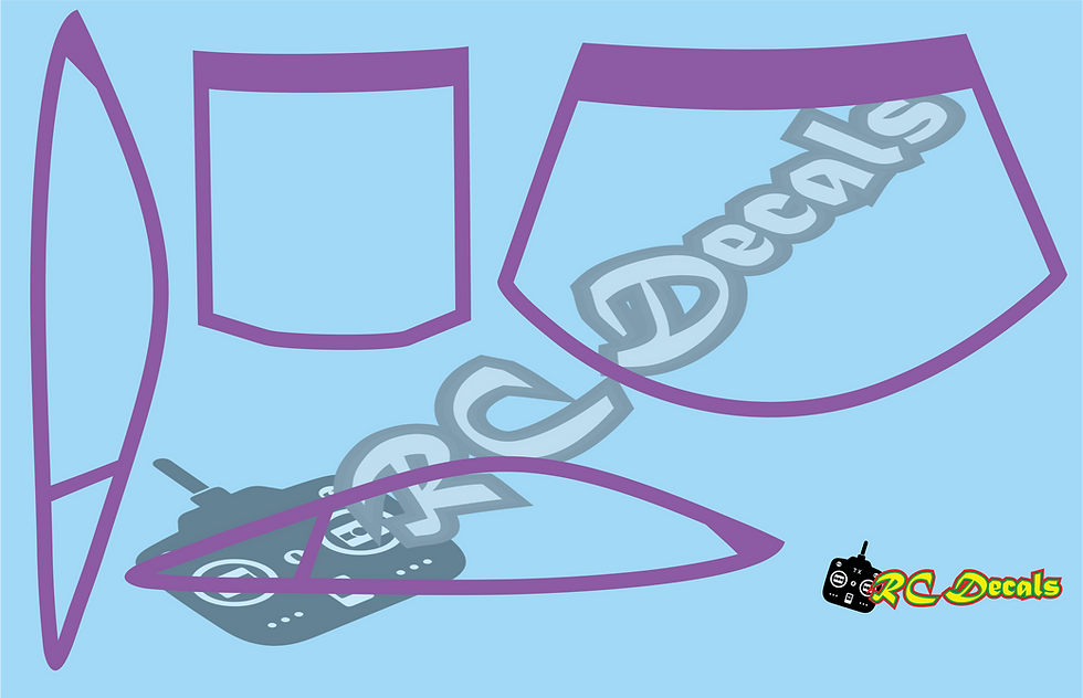 Thumbnail: Inside Decals Customise GT12 Phat GTM Window frame Set Choice or Colour