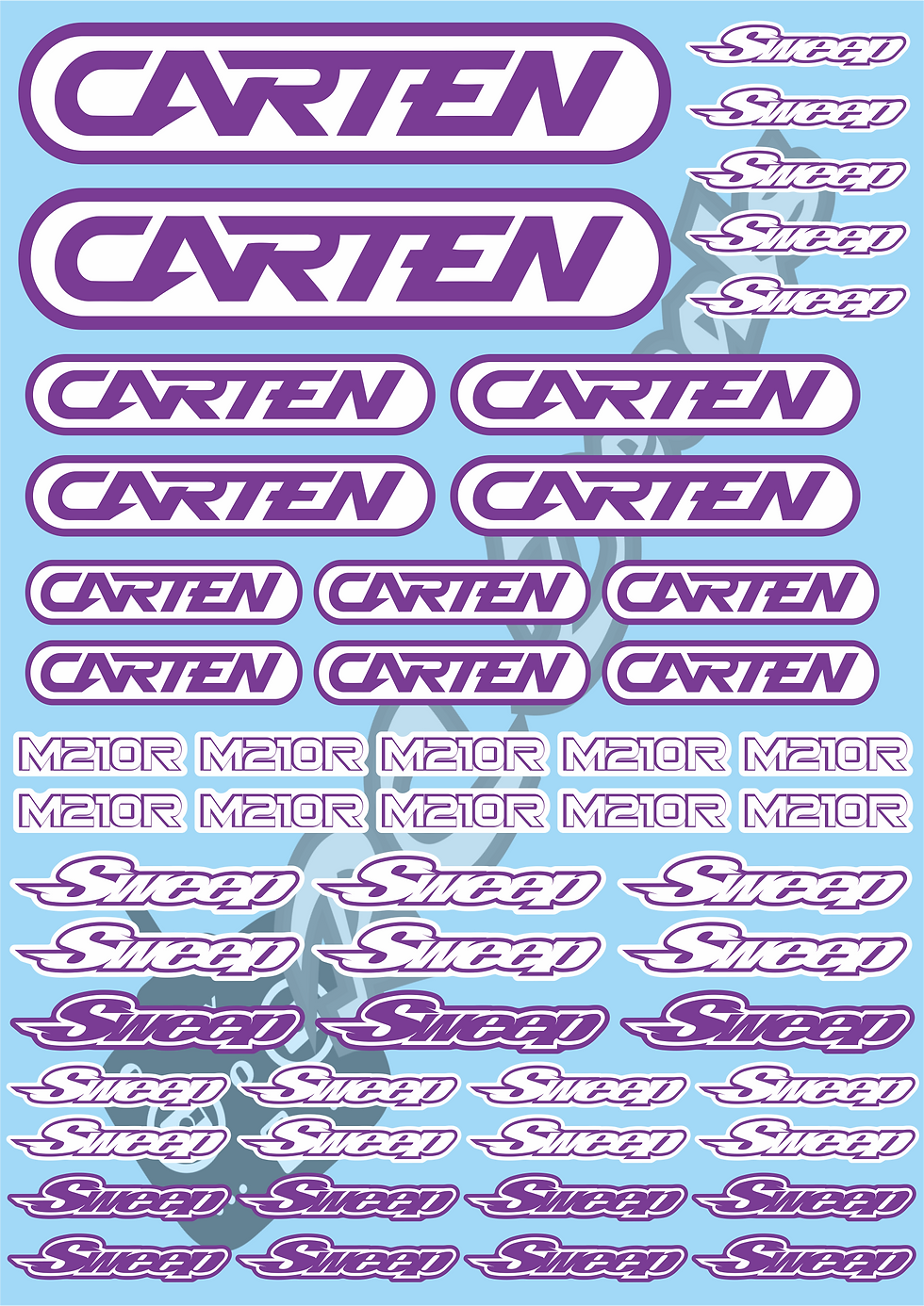 Thumbnail: Carten - M210R - Sweep Decals Choice of Colour