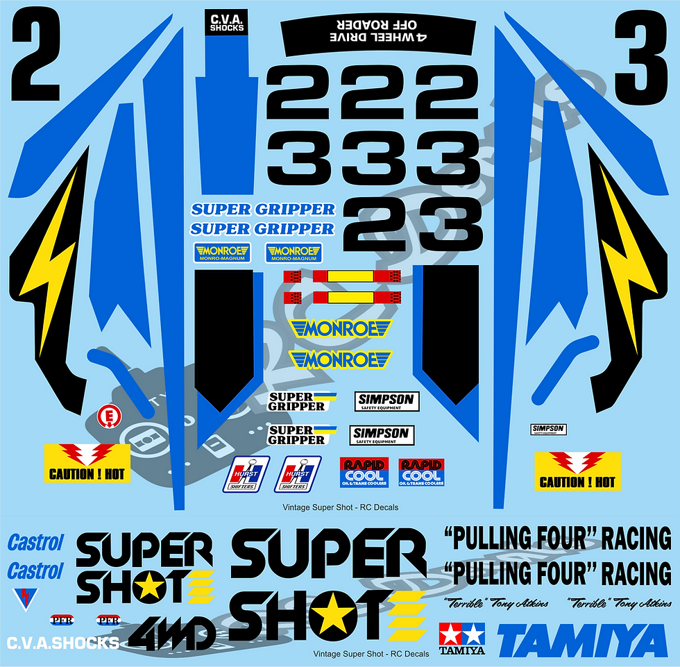 Thumbnail: Vintage Top Super Shot Decals
