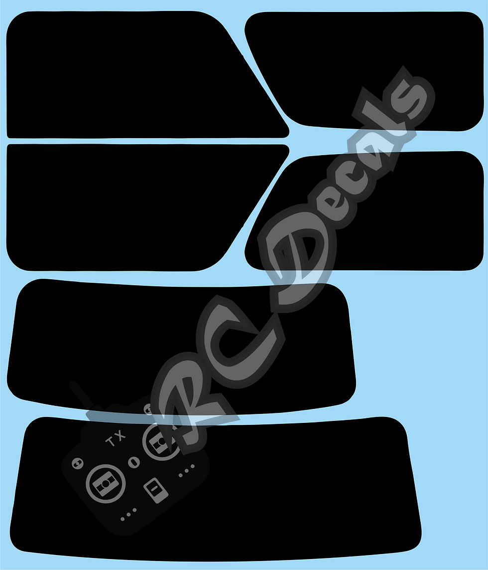 1/10 Tamiya Mini Windows Decal Set