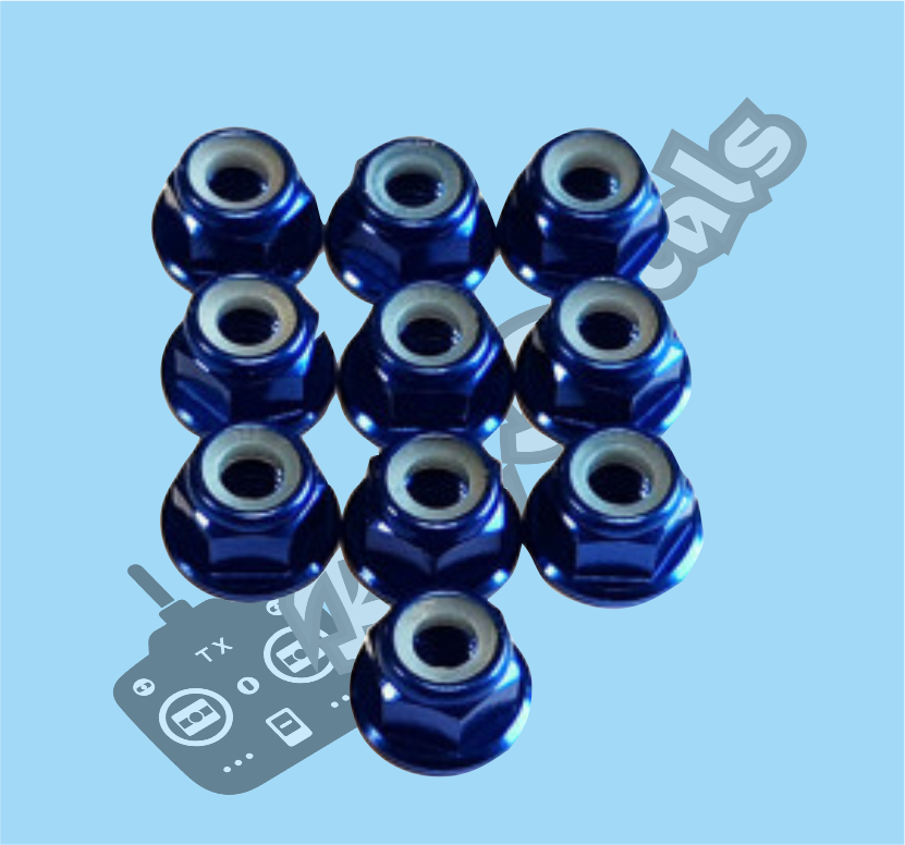 Thumbnail: M4 Nylon Lock Flanged Nuts