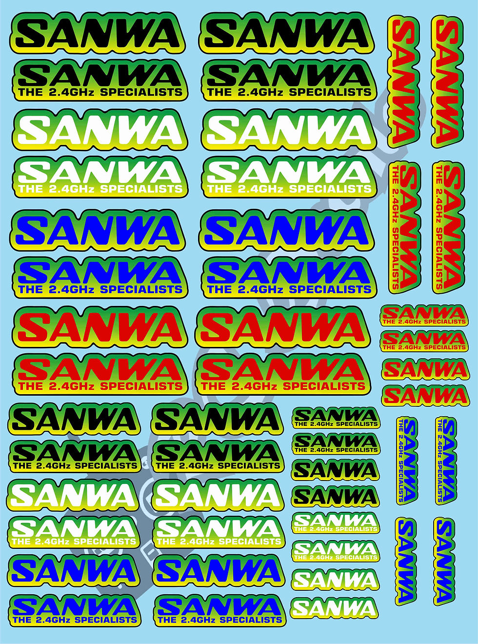 Thumbnail: Sanwa Decals Choice of Colours Available
