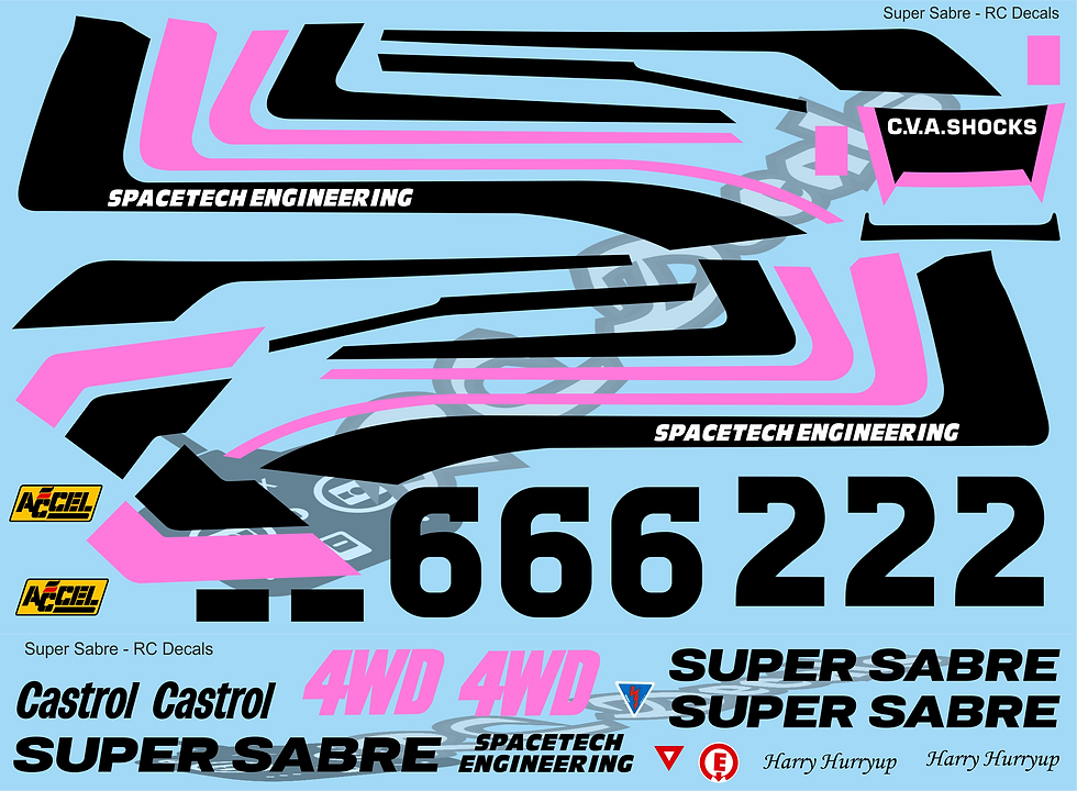 Thumbnail: Vintage Super Sabre Decals