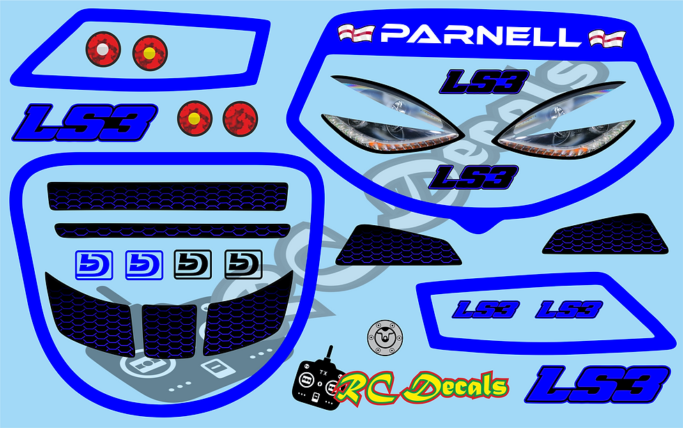 Thumbnail: Customise GT12 BittyDesign LS3 Window frame & Lights Set Choice or Colour