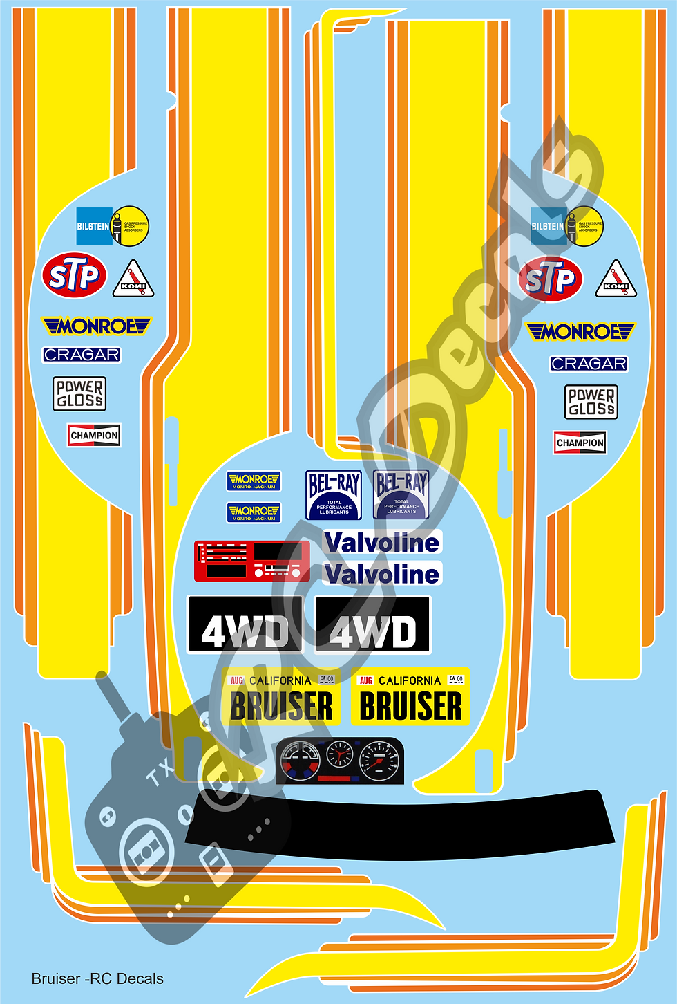 Thumbnail: Vintage  1/10 Bruiser Decals