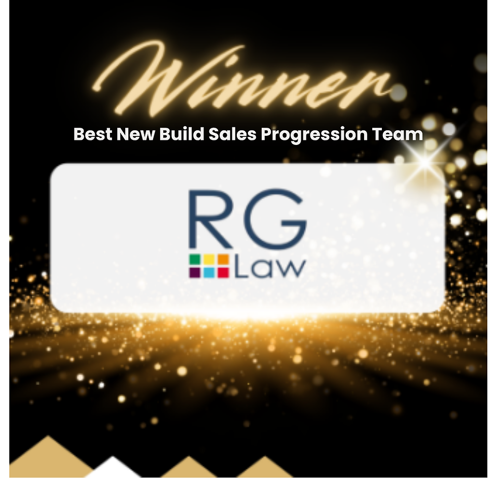 RG Law Wins Best New Build Sales Progression Team at the Conveyancing Awards 2026