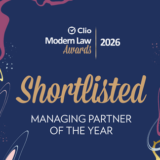 Clio Modern Law Awards 2026 Shortlised Managing Partner of the Year