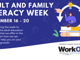 Celebrate Adult and Family Literacy Week with WorkOne Northern Indiana!