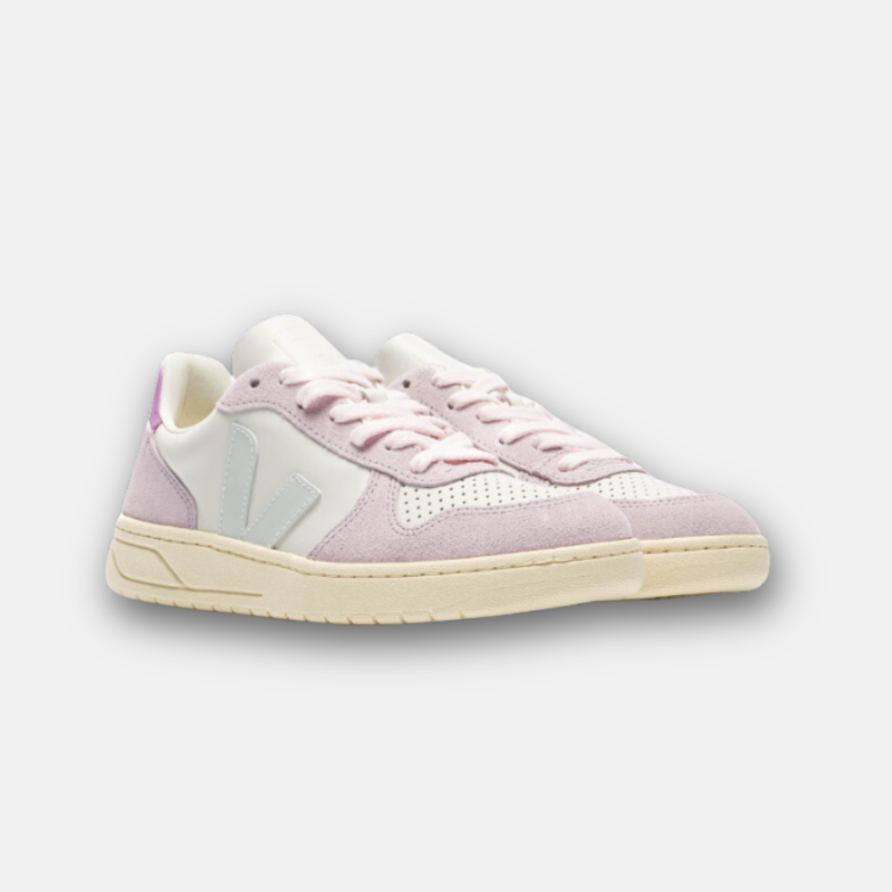 VEJA V10 Blanc/Lila/Bleu