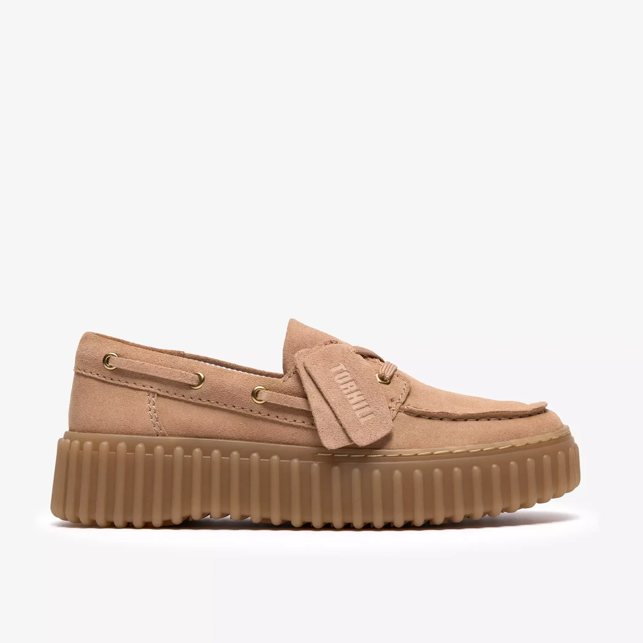 CLARKS TORHILL BOAT Daim Beige