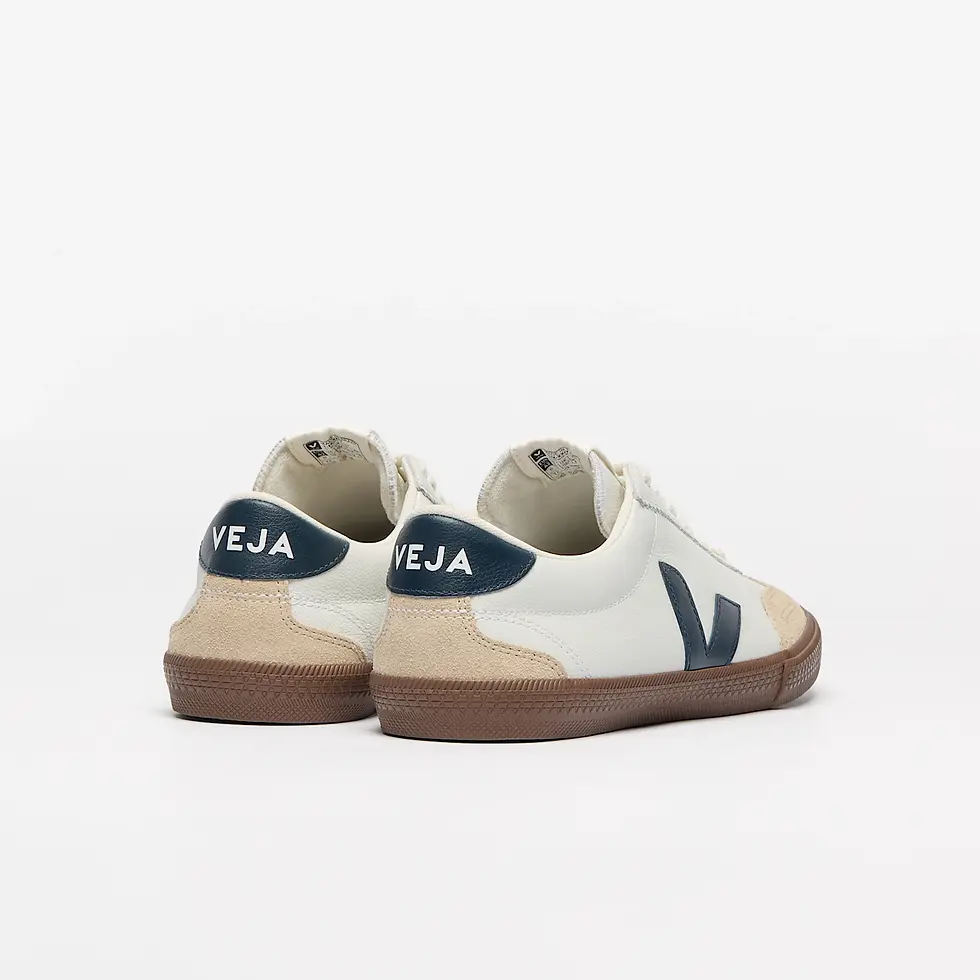 Miniature : VEJA VOLLEY Cuir Blanc/Nautico/Bark