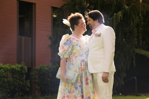 themed alternative awkward 80s elopement in Portland Or