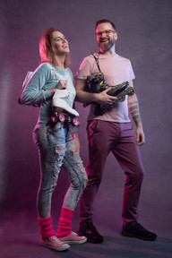 The ultimate Awkward 80's portrait photography session at Portland photo studio, hillarios, quirky, nostalgic holiday and year-round mini-session