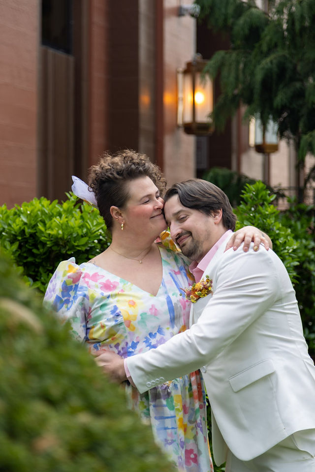 themed alternative awkward 80s elopement in Portland Or