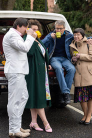 themed alternative awkward 80s elopement in Portland Or