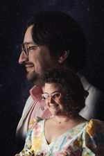 Awkward 80s themed courthouse elopement