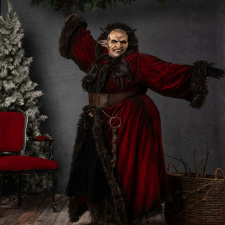 Portland's coolest holiday portraits - Portraits with realistic Krampus