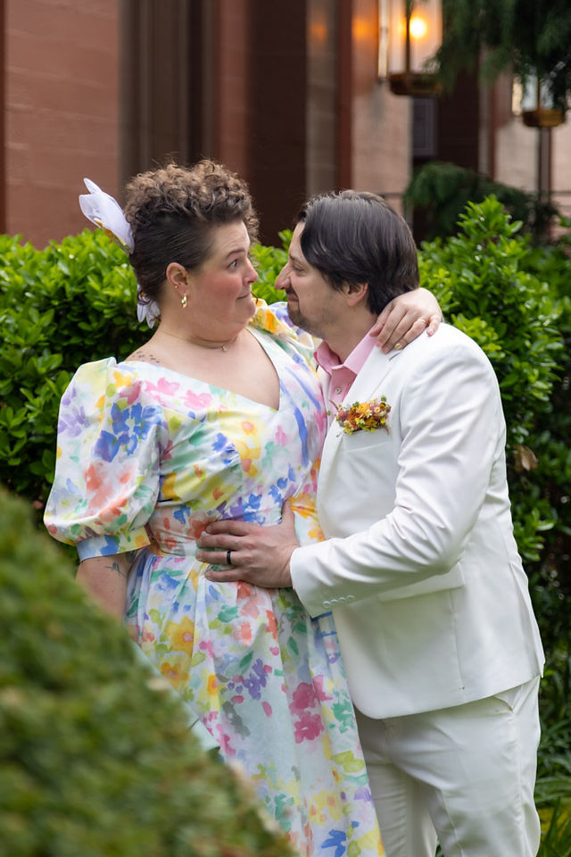 themed alternative awkward 80s elopement in Portland Or