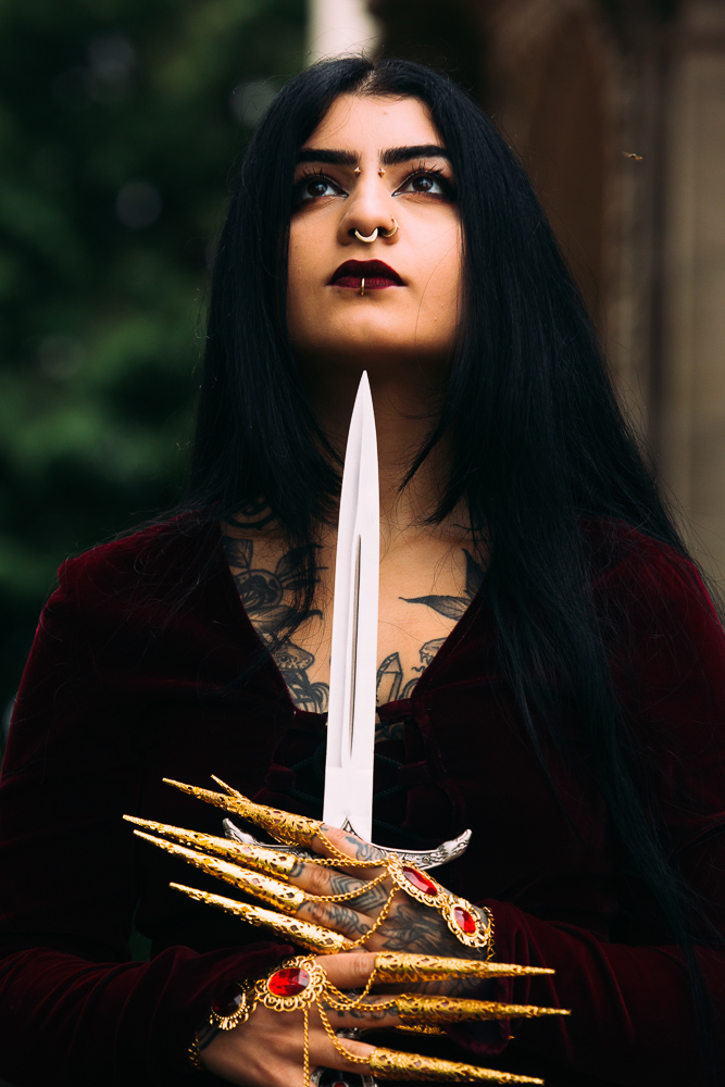 Beautiful alternative portraits of battle-ready badass, Golnar