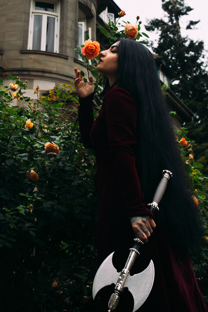 Beautiful alternative portraits of battle-ready badass, Golnar