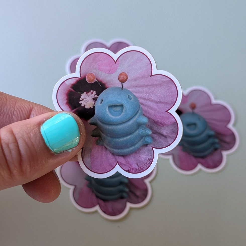 Buggy Buddy Flower Sticker