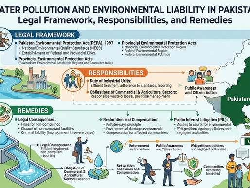 Water Pollution and Environmental Liability in Pakistan