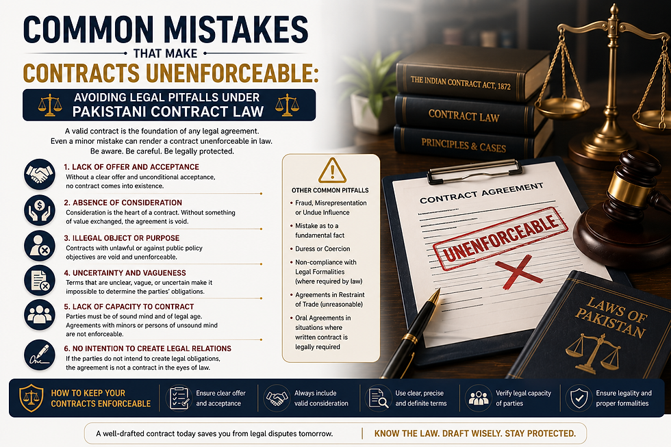 Common Mistakes That Make Contracts Unenforceable